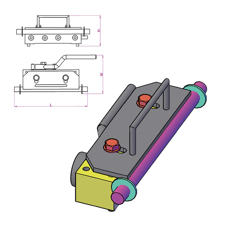 Sluit de magneet met handvat