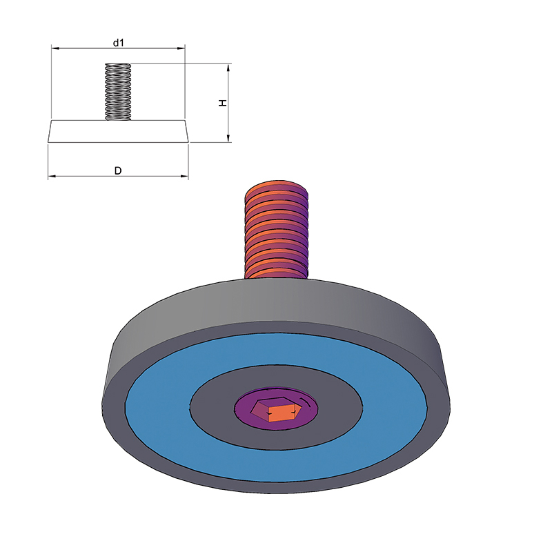 Plaats de magneet