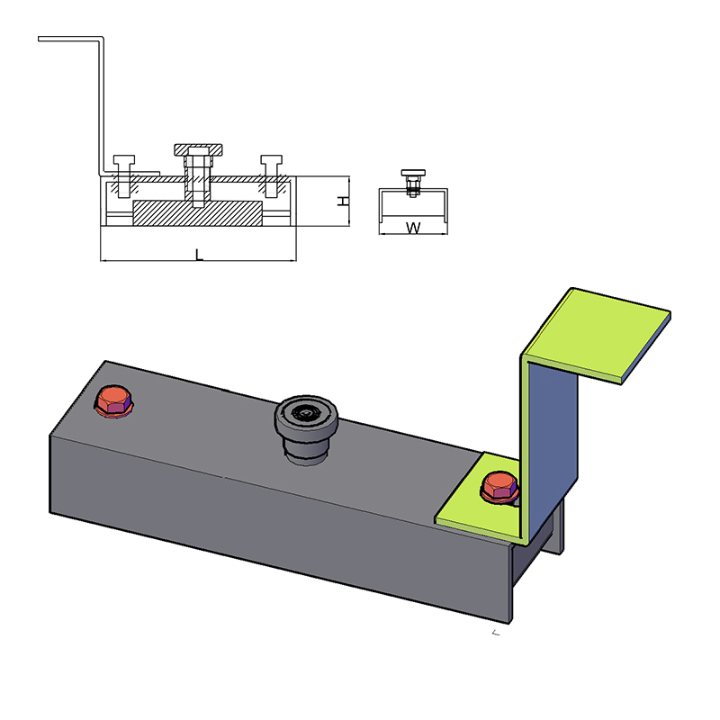 Sluit de magneet met adapter